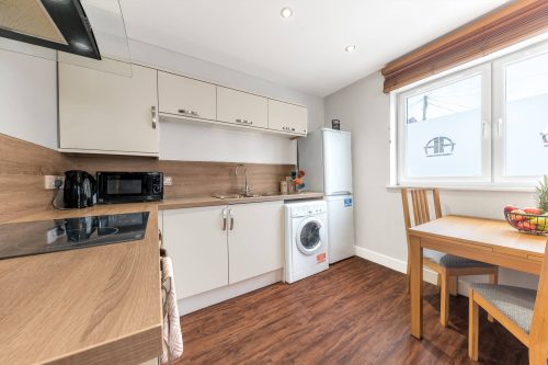 Flat5 Deluxe 1 Bedroom washer dryer in kitchen
